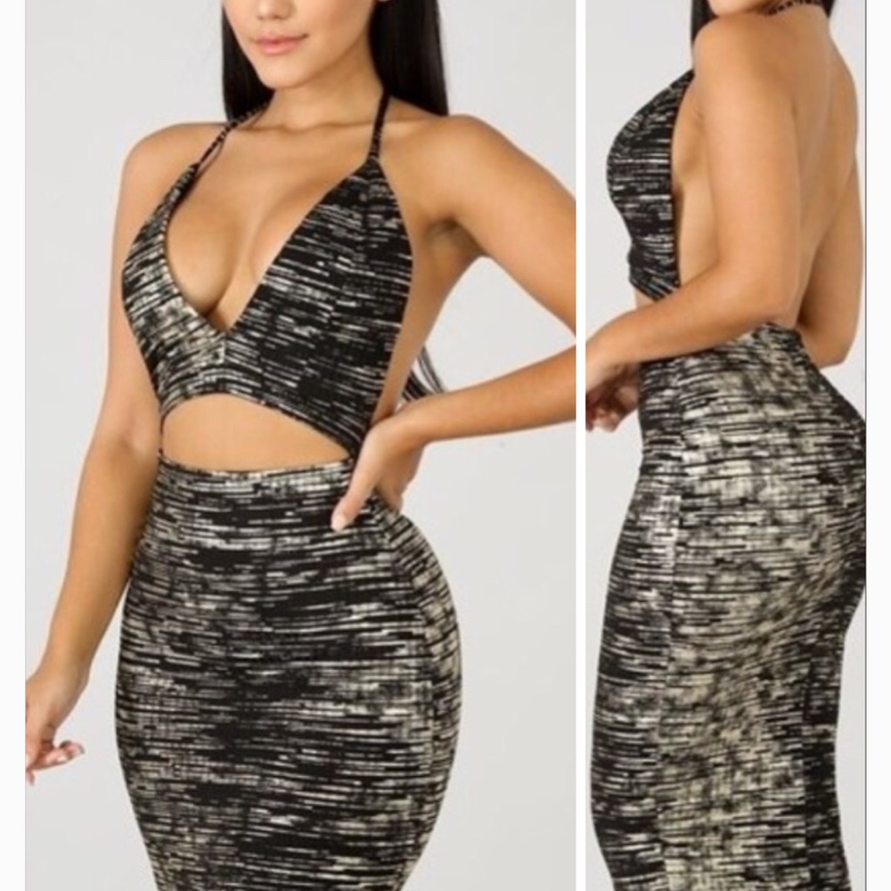 Shine Splash Midi Dress